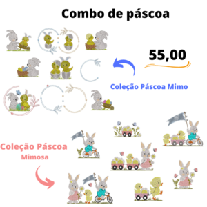 Combo Coleção Páscoa Mimo + Coleção Páscoa Mimosa